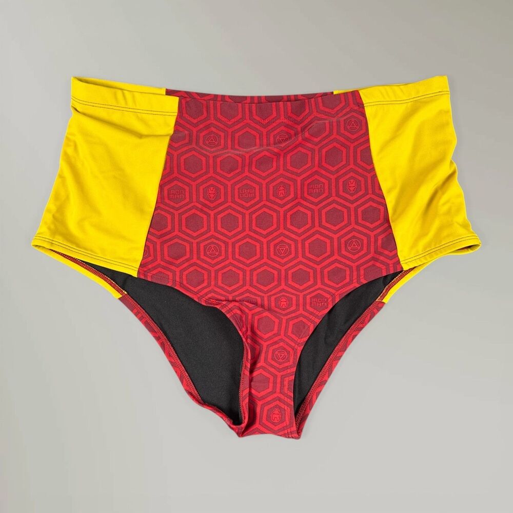 NWOT Her Universe Marvel Iron Man Womens Swim Bottom High Rise Sz 1/XL see chart